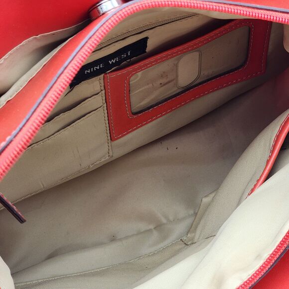 Nine West Vintage Red Houndstooth Bag with Matching Phone Case - Picture 6 of 14